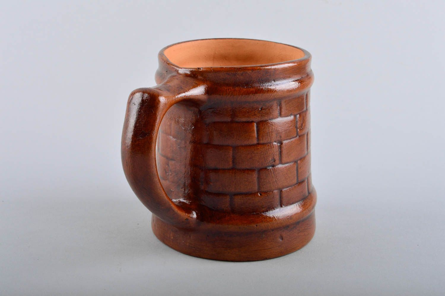 Handmade mug designer cup unusual mug beer mug clay dishes unusual gift photo 3