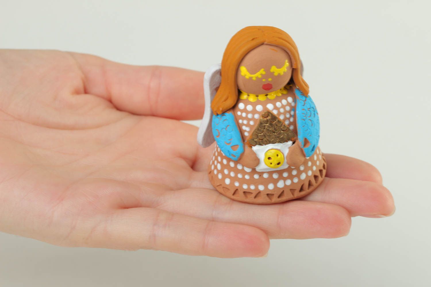 Figura de barro en miniatura hecha a mano elemento decorativo souvenir original  foto 5