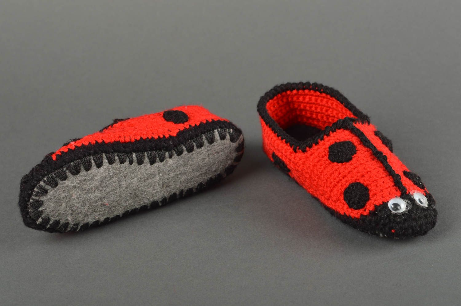 Handmade cotton cute slippers warm stylish baby bootees designer footwear photo 2