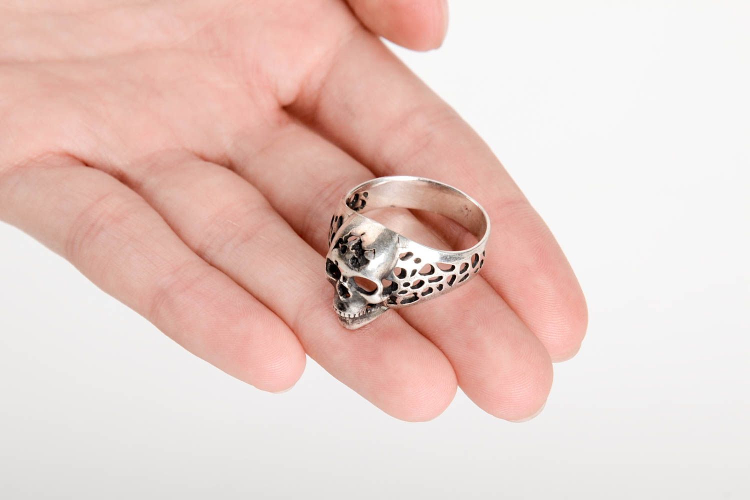 Designer Accessoires Herrenring Silber Handmade Ring Modeschmuck Geschenk Ideen foto 5