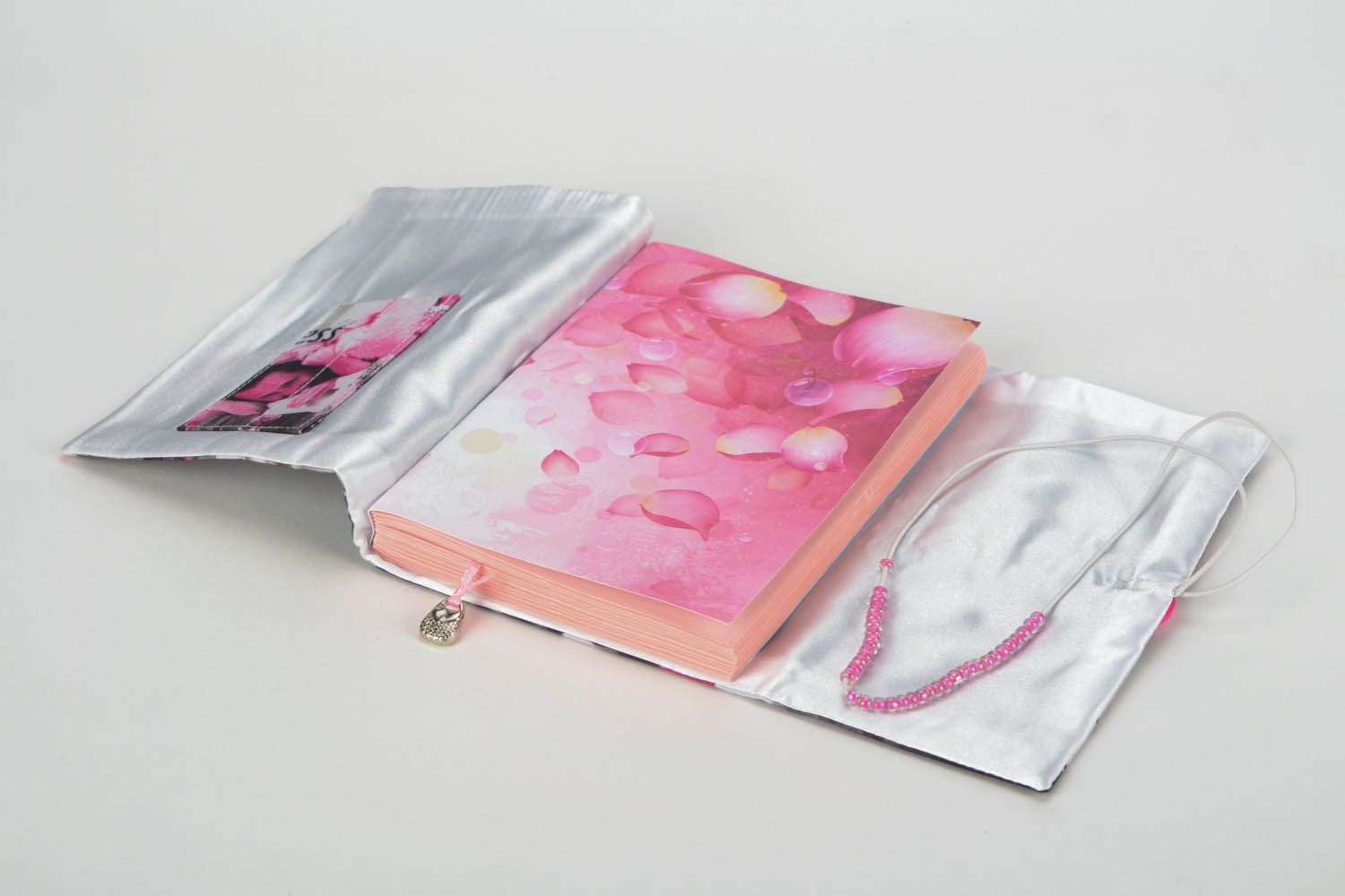 Fabric covered notebook Elegant photo 4