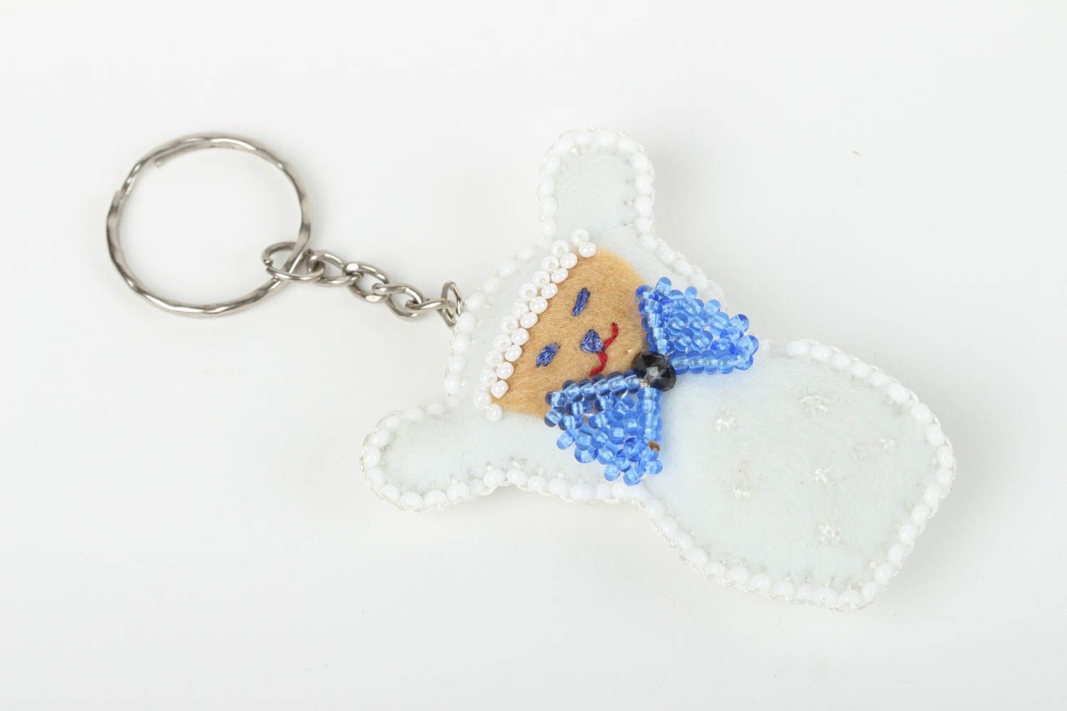 Handmade textile keychain designer unusual keychain beautiful souvenir photo 2