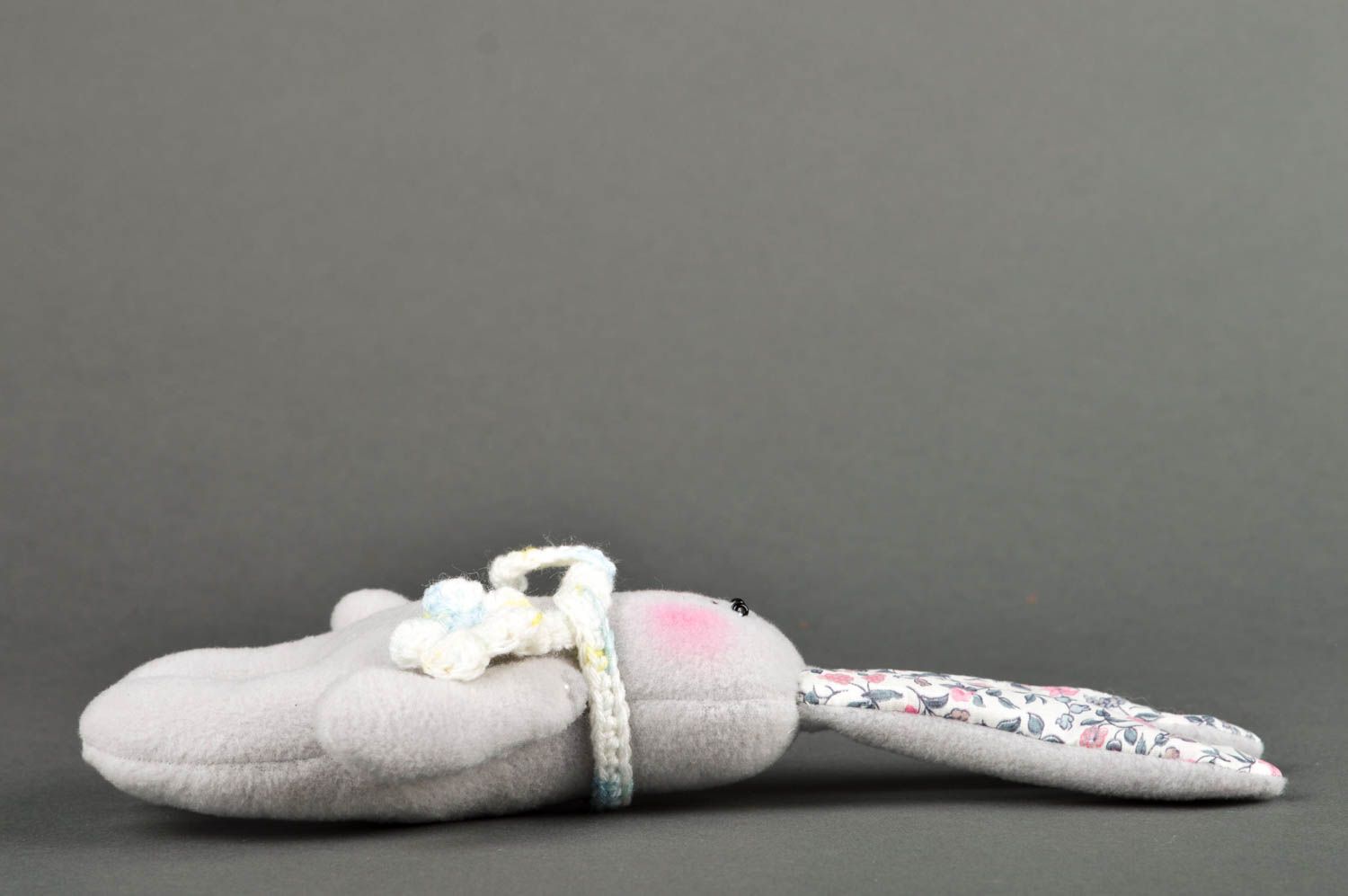 Игрушка заяц ручной работы стильный подарок для ребенка авторская игрушка фото 3