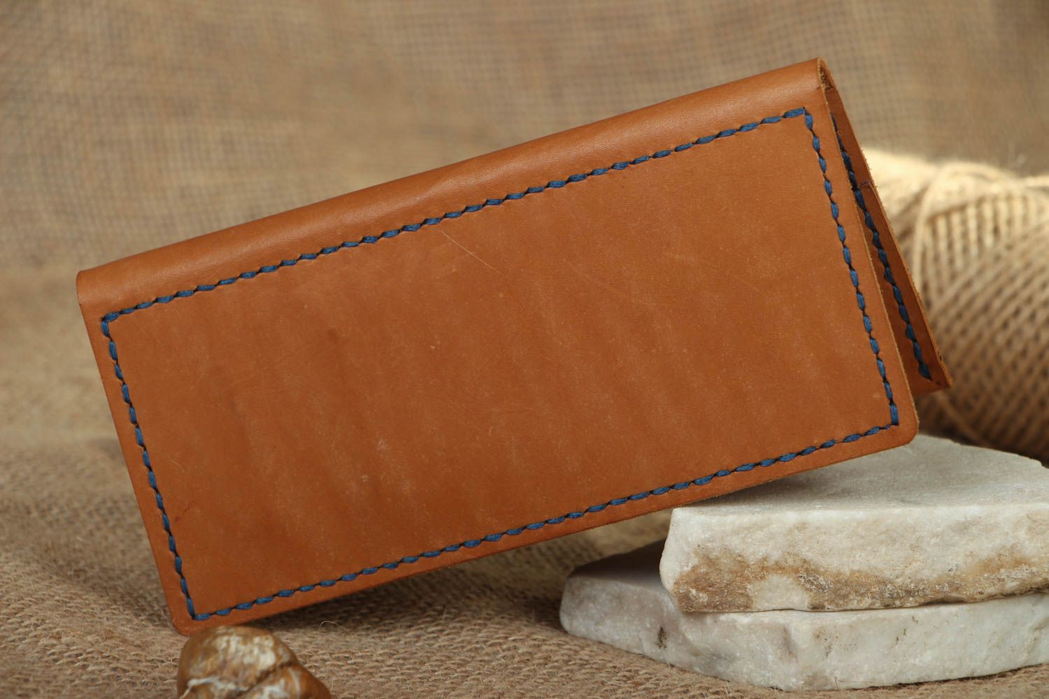 Handmade leather wallet photo 5