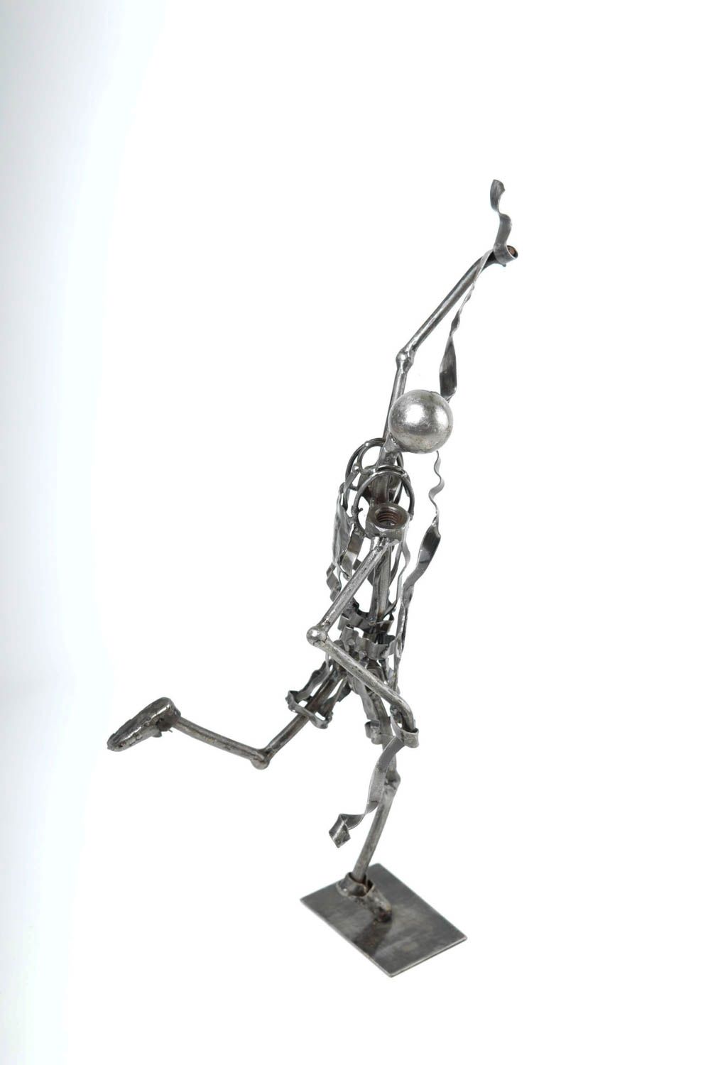 Декор для дома хэнд мэйд фигурка из металла необычный подарок мужчине Бегун фото 3