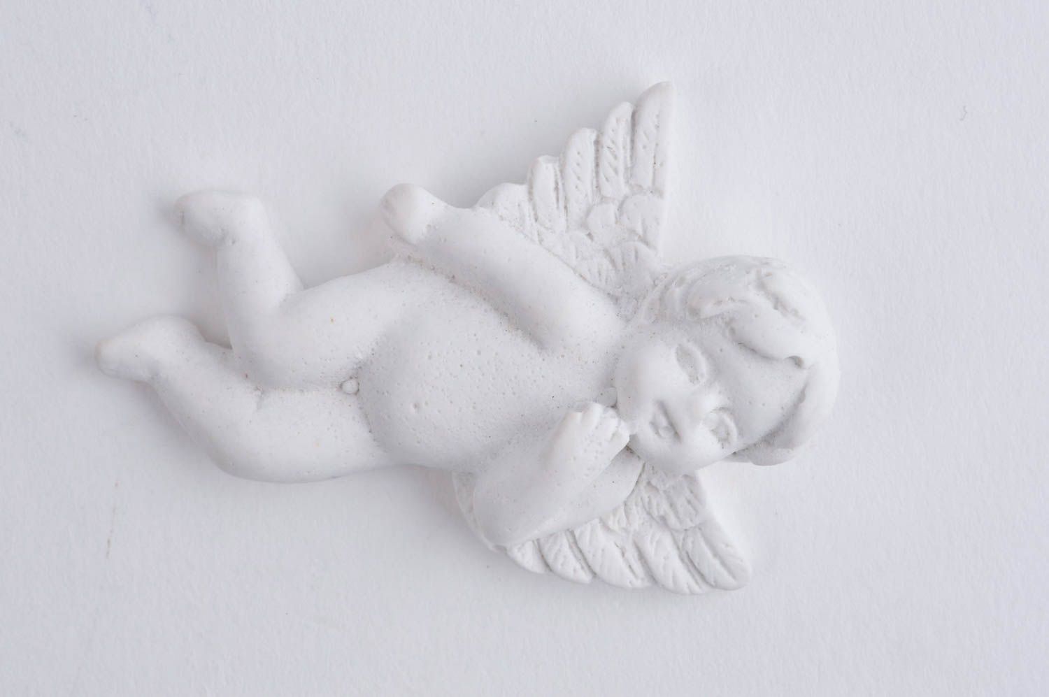 Figurine à peindre Ange décoratif fait main sympa en plâtre Déco maison photo 2