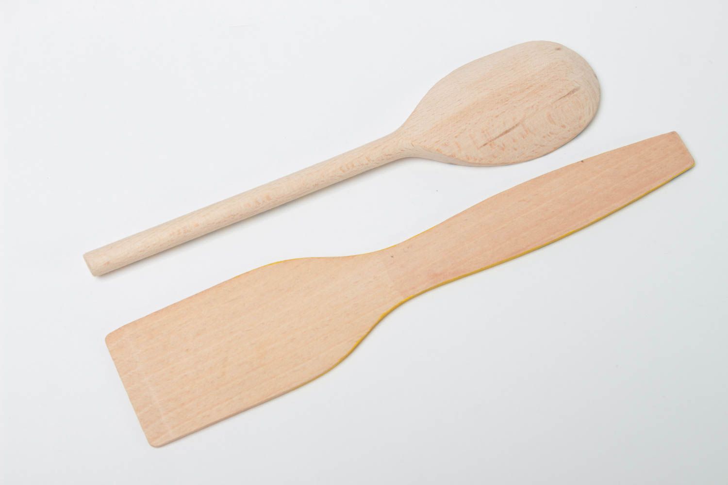 Комплект деревянных изделий для кухни лопатка и ложка с росписью ручная работа фото 4