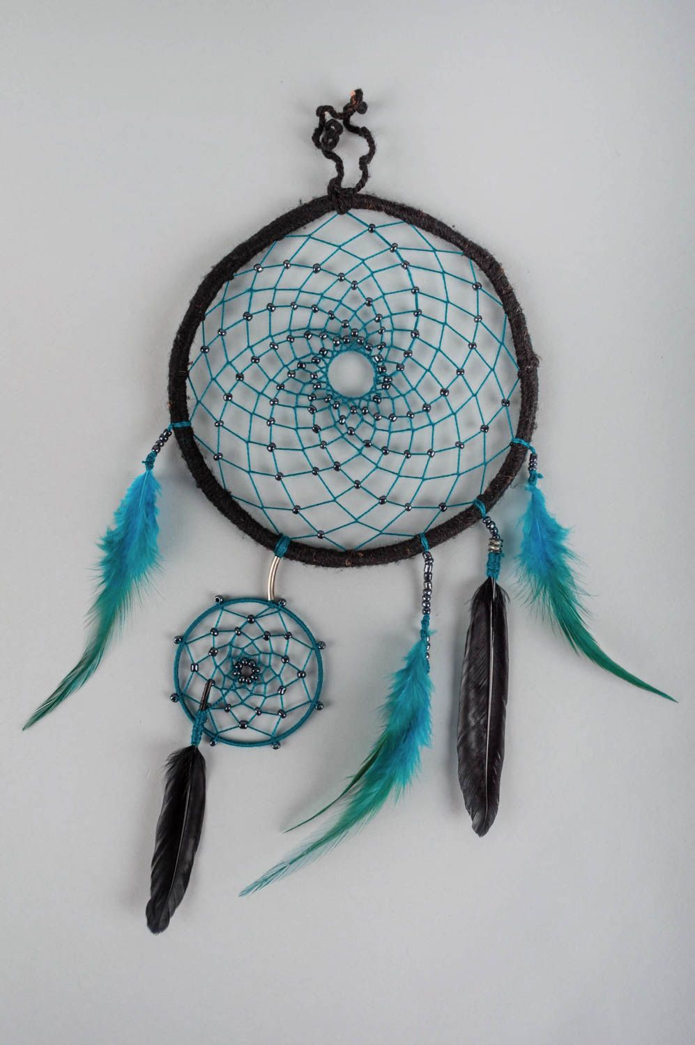 Unusual handmade Indian dreamcatcher amulet home charm cool bedrooms gift ideas photo 2