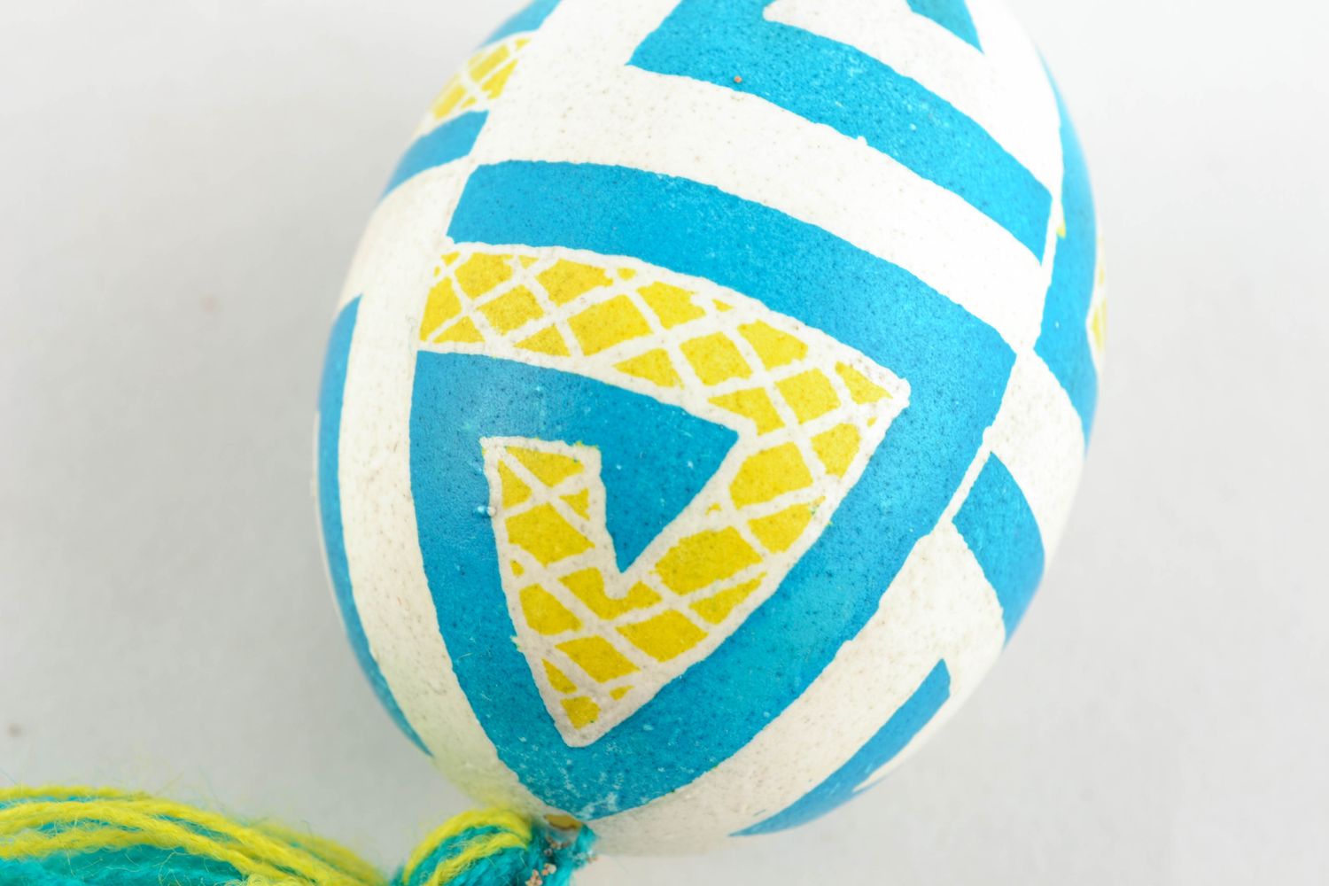 Suspension décorative œuf de Pâques peint faite main photo 4