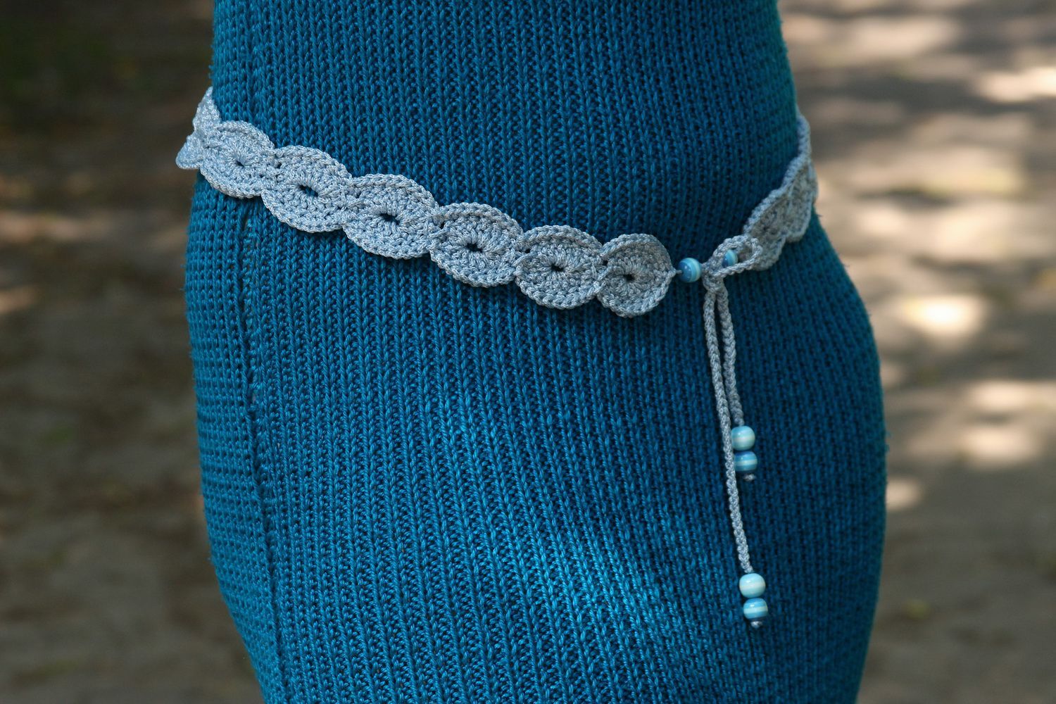 Ensemble d'accessoires pour fille: sac à main tricoté et ceinture photo 4