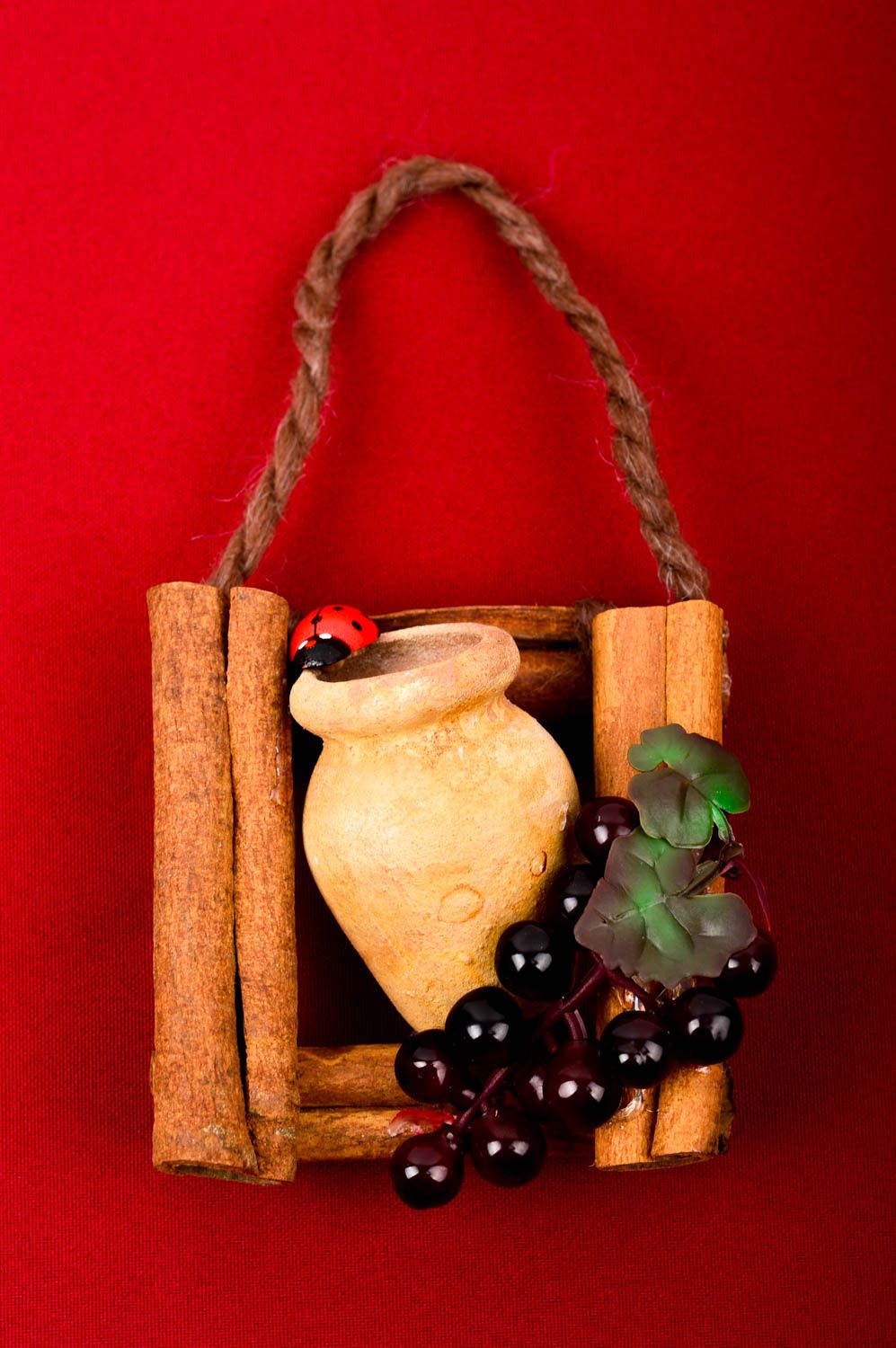 Декор на стену хэнд мейд глиняный сувенир очень необычный декор для кухни фото 1
