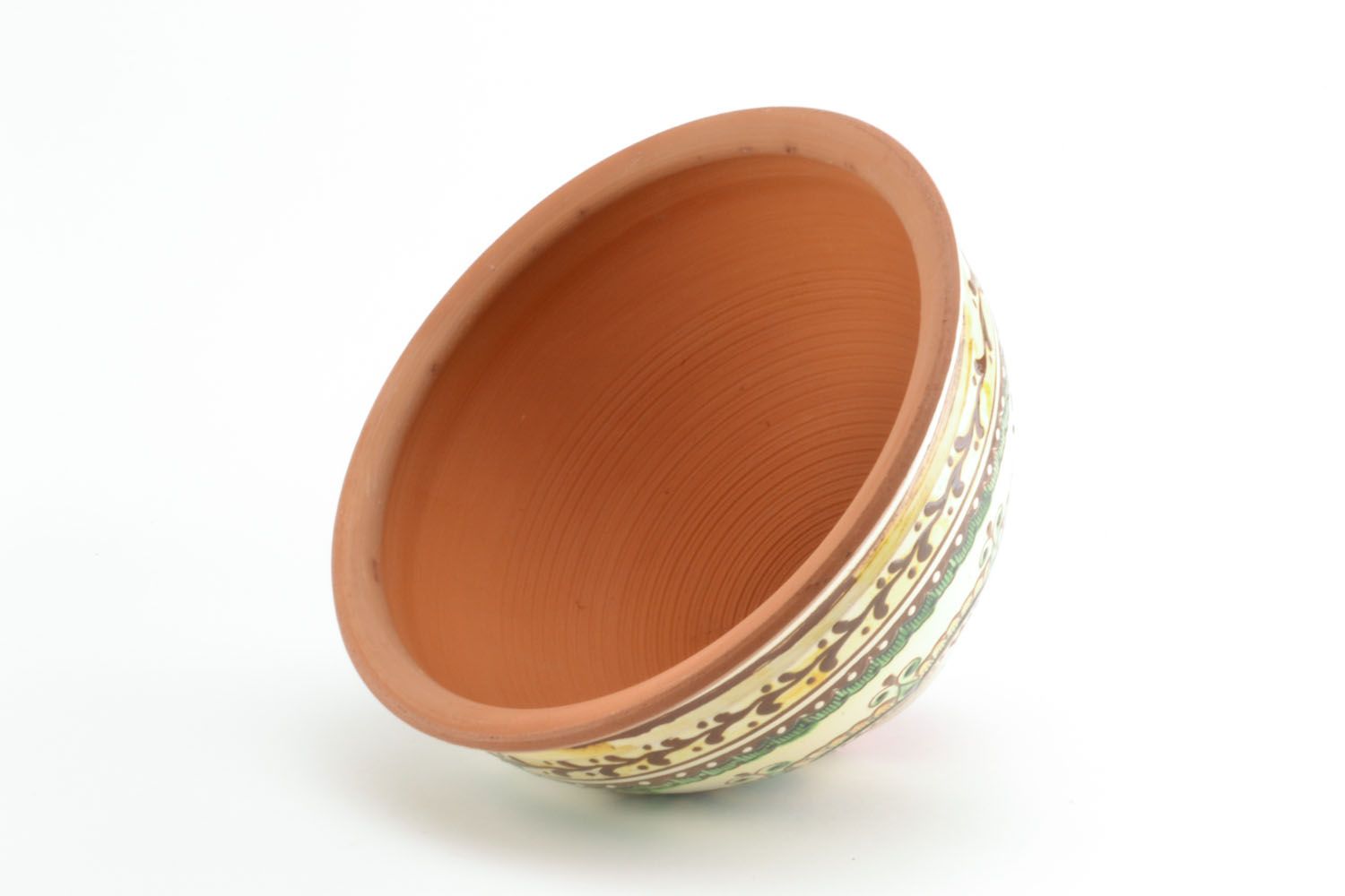 Deep ceramic bowl photo 2