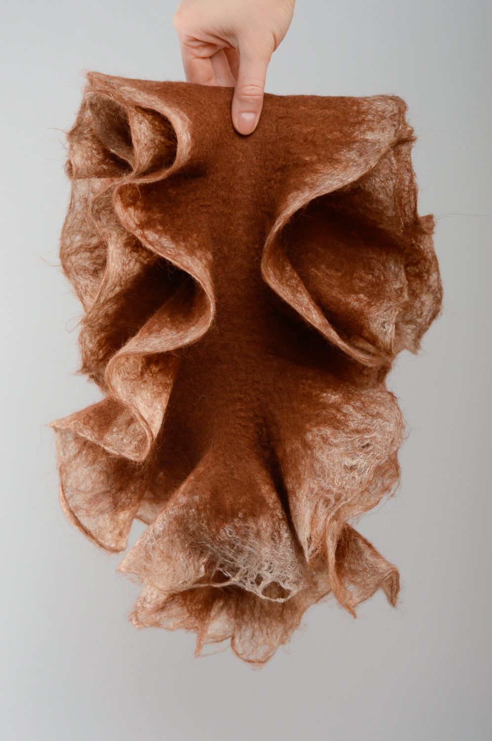 Handmade Schal aus Filz foto 4
