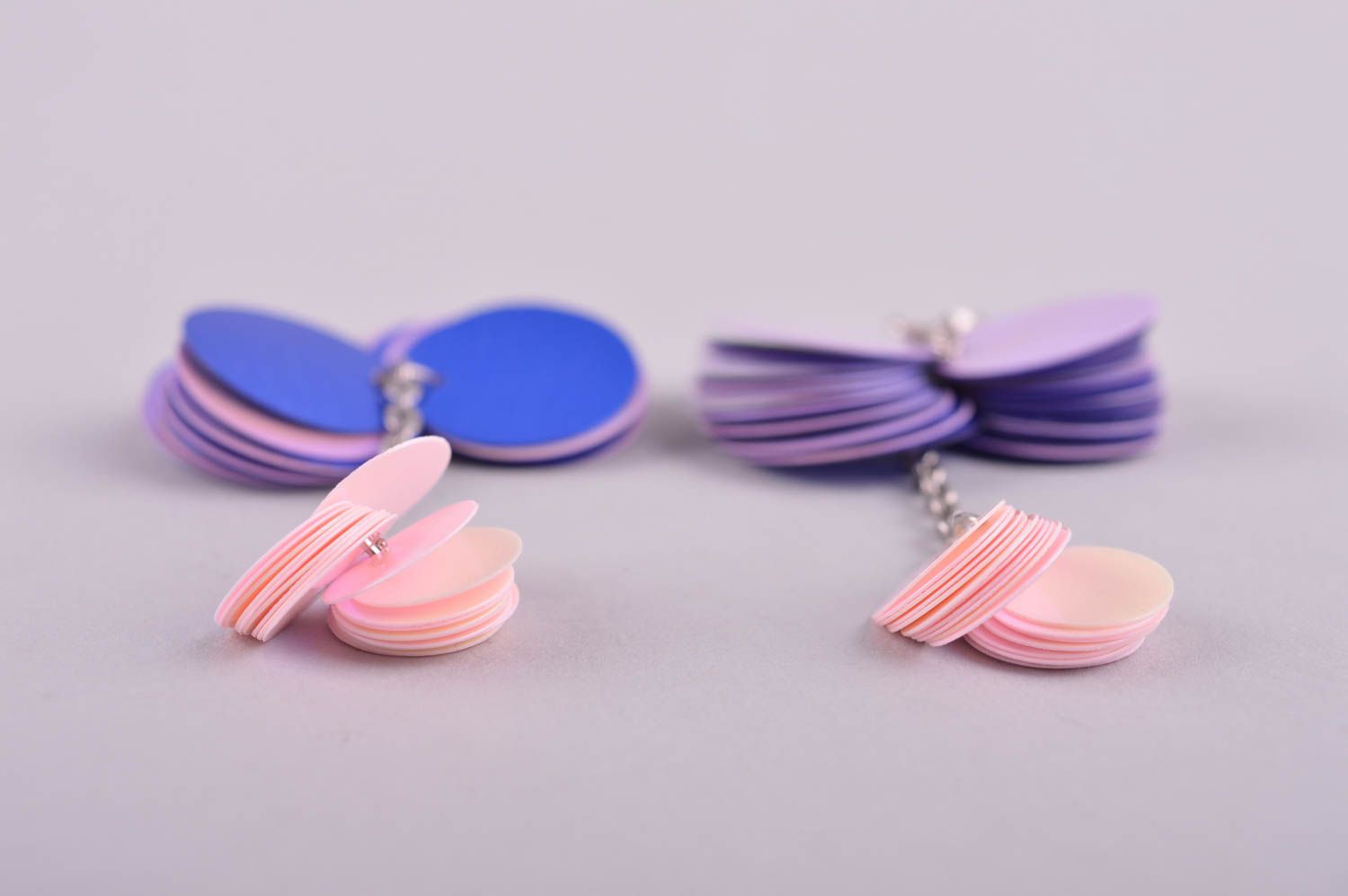 Handmade Schmuck Plastik Ohrringe Accessoire für Frauen Modeschmuck Ohrhänger foto 4
