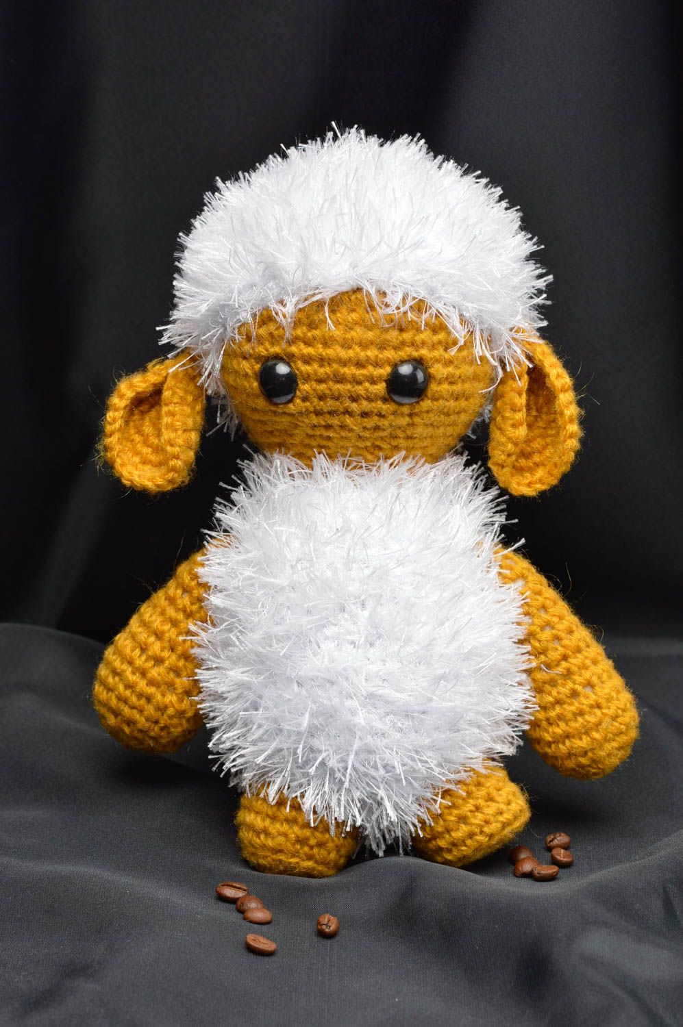 Peluche artesanal con forma de una oveja muñeco para niño regalo original  foto 1
