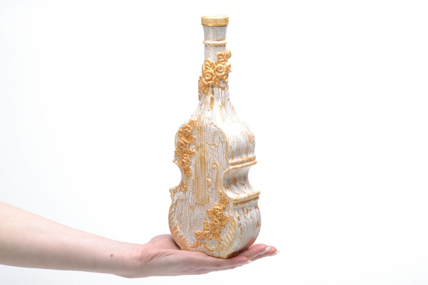 Decorative handmade bottle photo 4