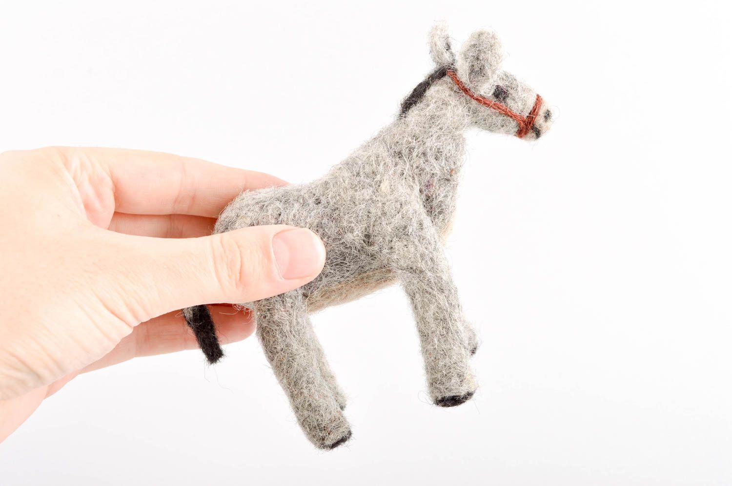 Kleinkinder Spielzeuge handmade Kuscheltier Esel Geschenk für Kinder Haus Deko foto 5