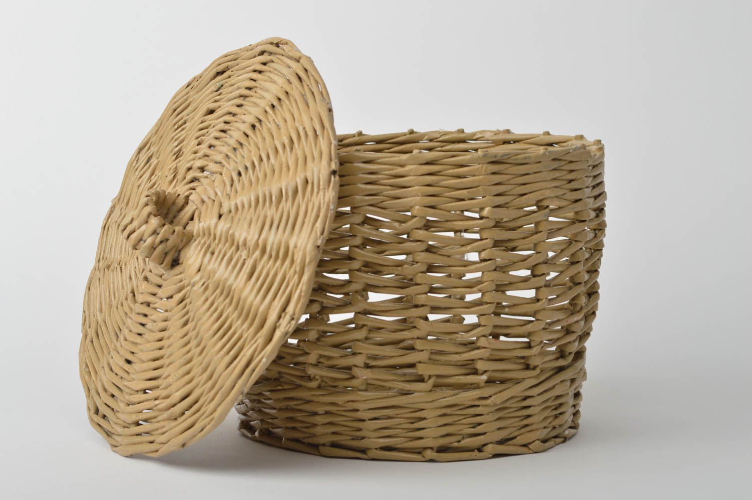 Stylish home decor unusual paper basket handmade decorative basket cute present photo 2