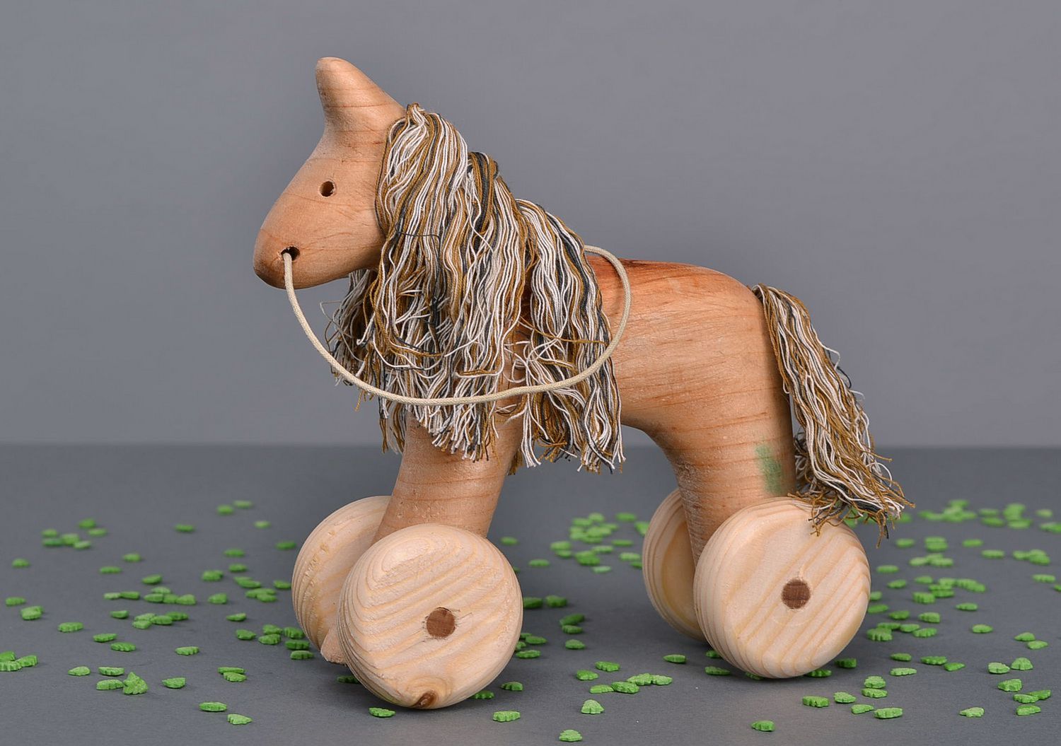 Wooden small horse photo 5