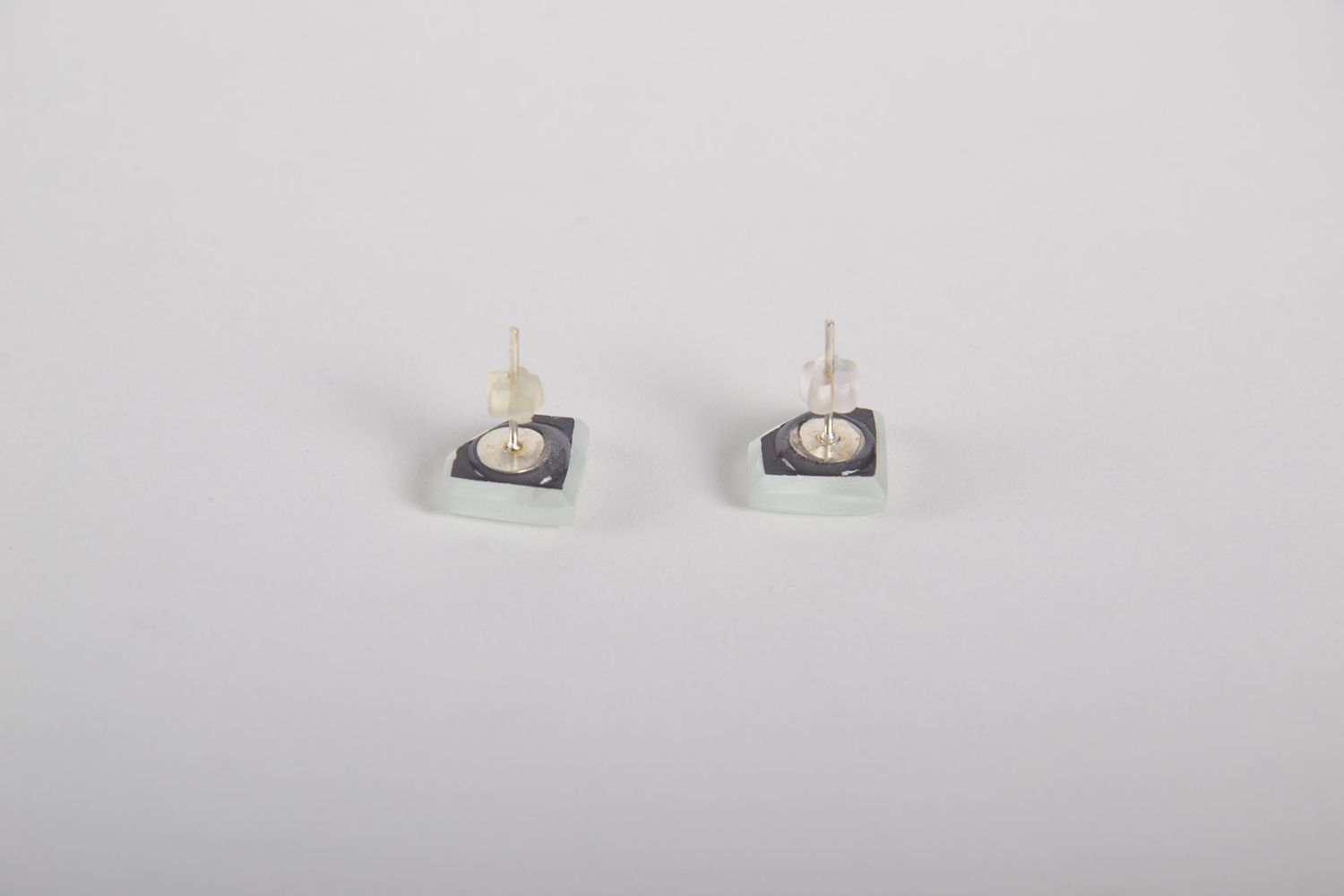 Handmade Ohrringe Schmuck aus Glas Ohrstecker Modeschmuck Ohrringe für Damen foto 4