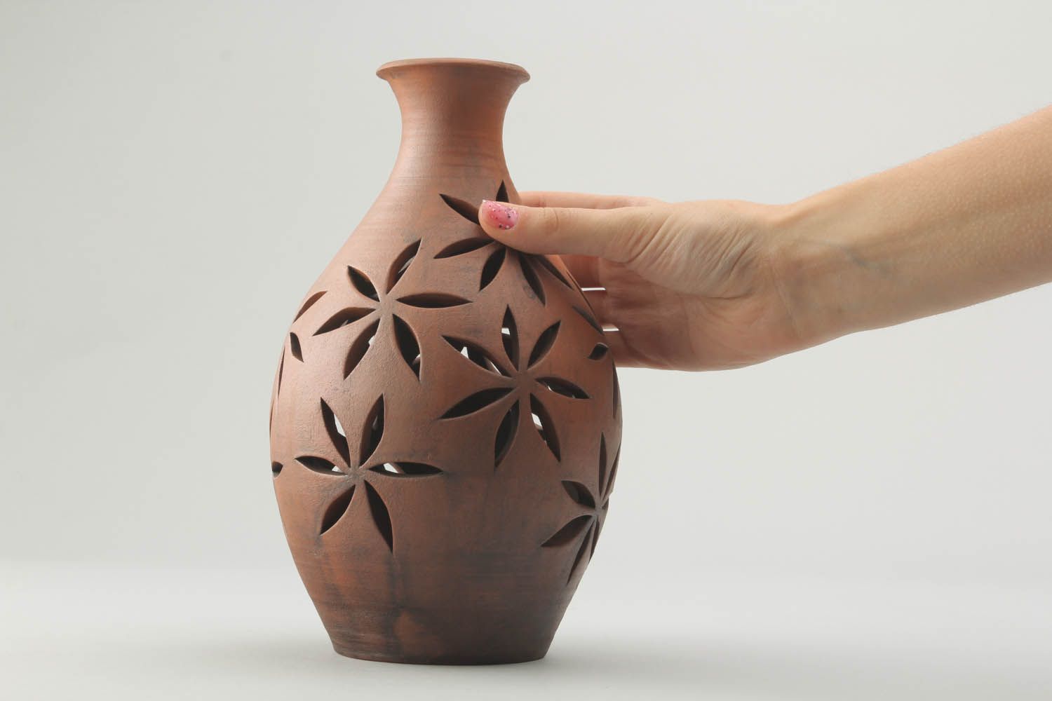 Vase en terre cuite fait main photo 1