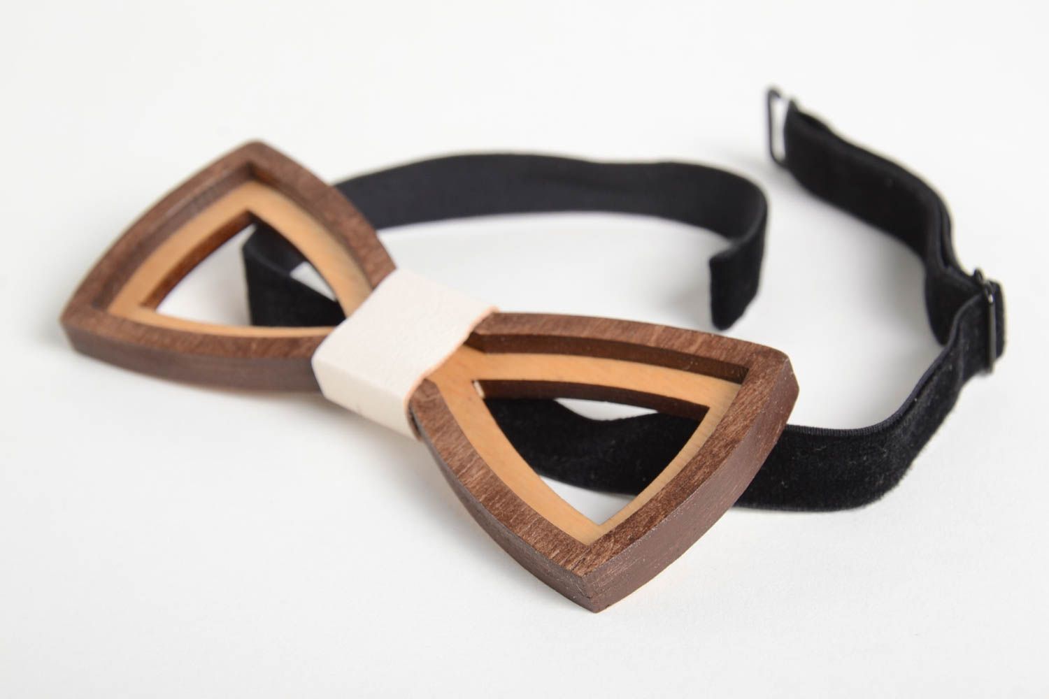 Handmade bow tie wooden bow tie accessories for men wooden gifts unique gifts photo 5
