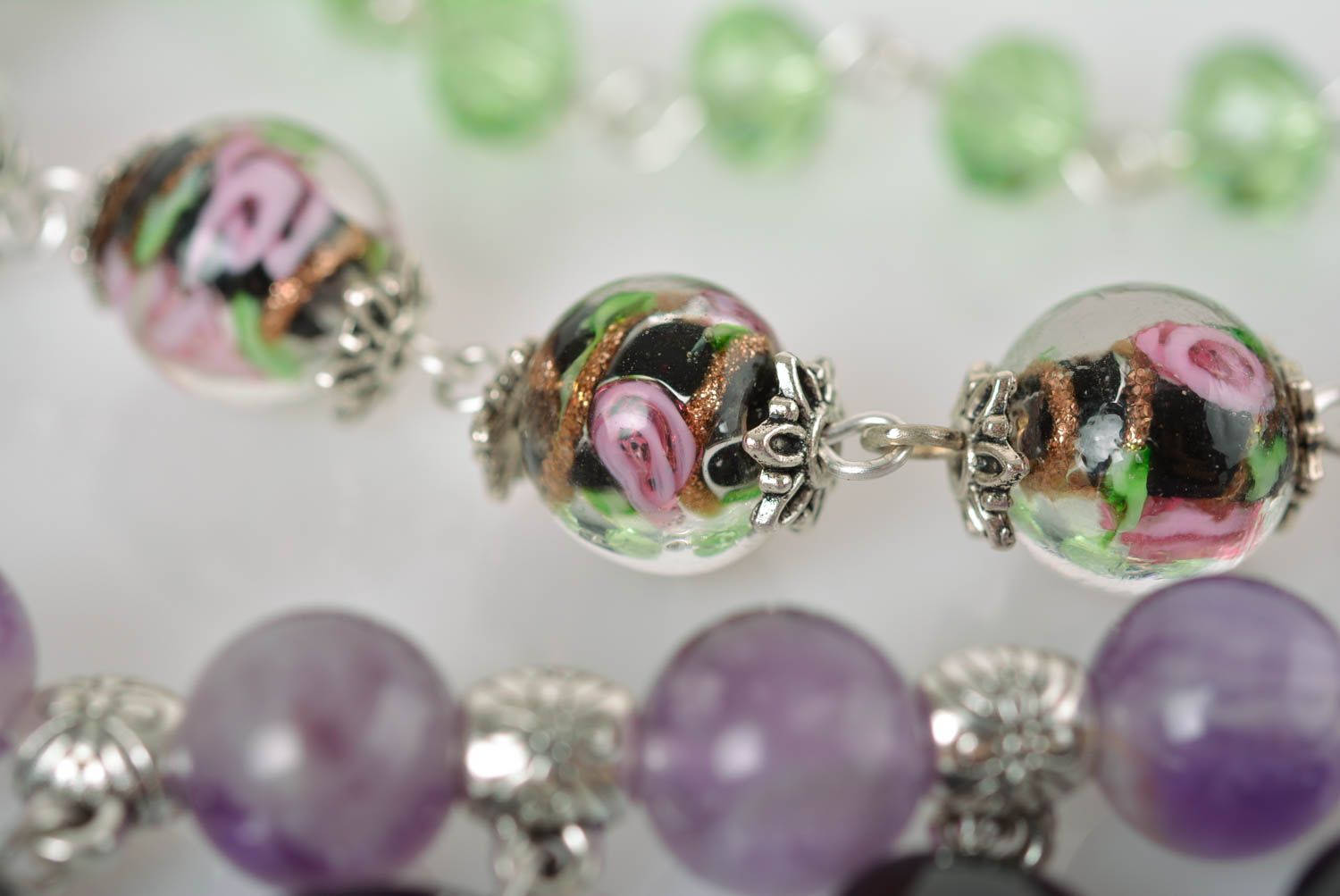 Handmade Perlen Schmuck Collier für Frauen Damen Modeschmuck Frauen Geschenk foto 4