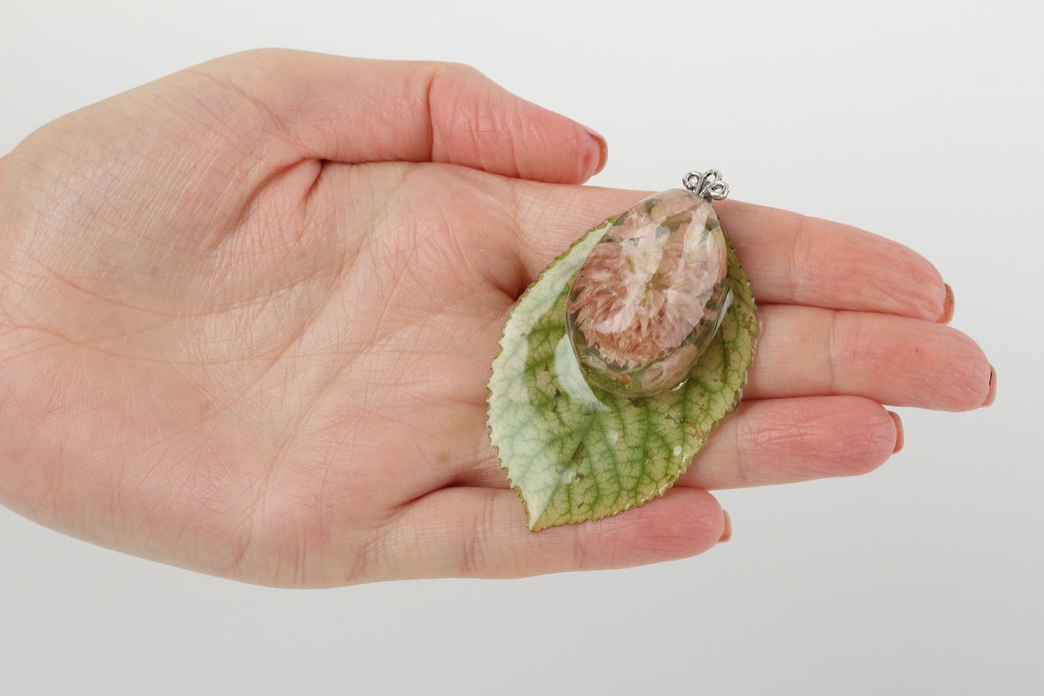 Handmade pendant designer accessory gift ideas unusual jewelry epoxy pendant photo 5