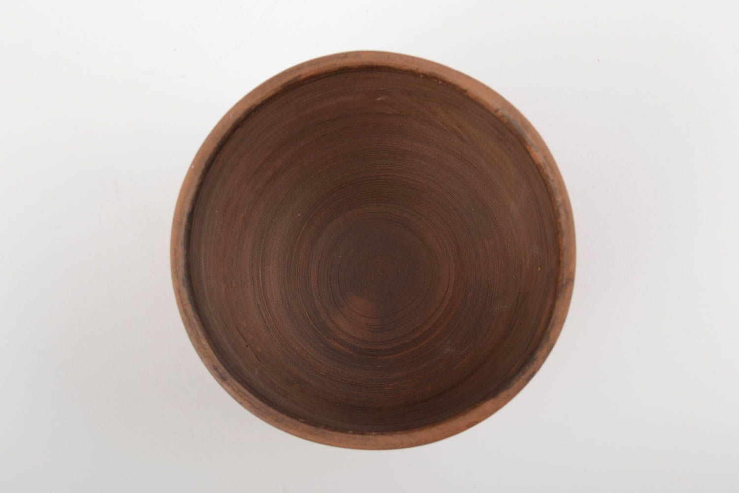 Handmade designer deep clay bowl with patterns 500 ml photo 4