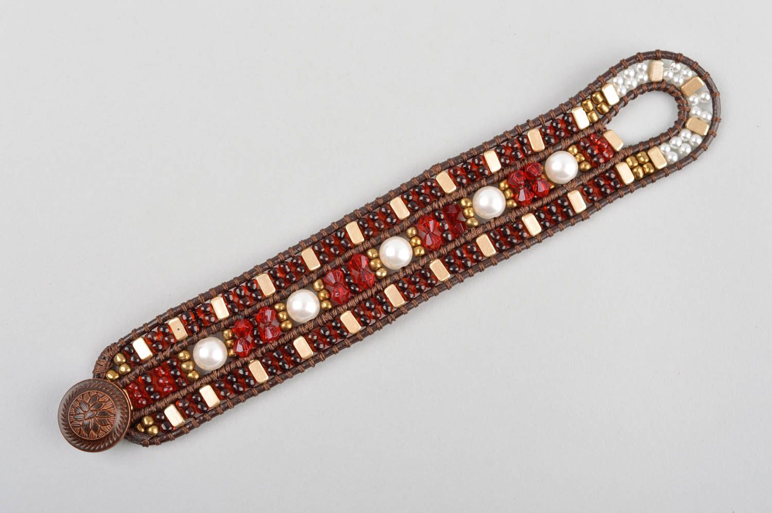Handmade bracelet unusual bracelet for women gift ideas beads accessory photo 4