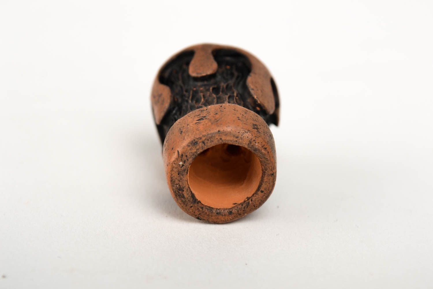 Keramik Pfeife handmade Ton Pfeife Accessoire für Männer Tabak Pfeife stilvoll foto 3