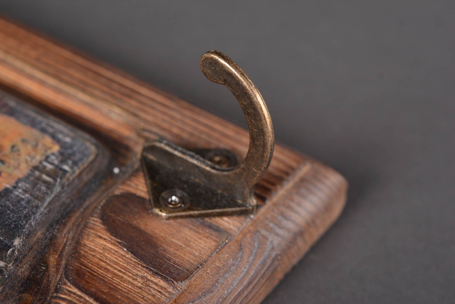 Вешалка для ключей ручной работы ключница на стену настенная ключница из дерева фото 4