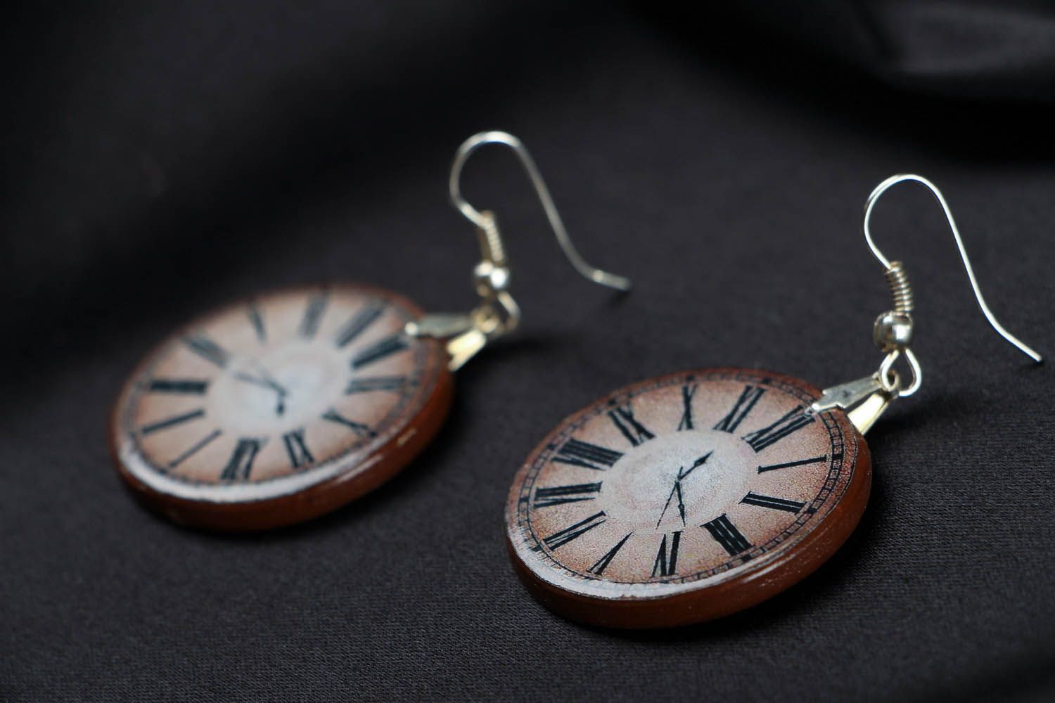 Earrings made ​​of polymer clay photo 2
