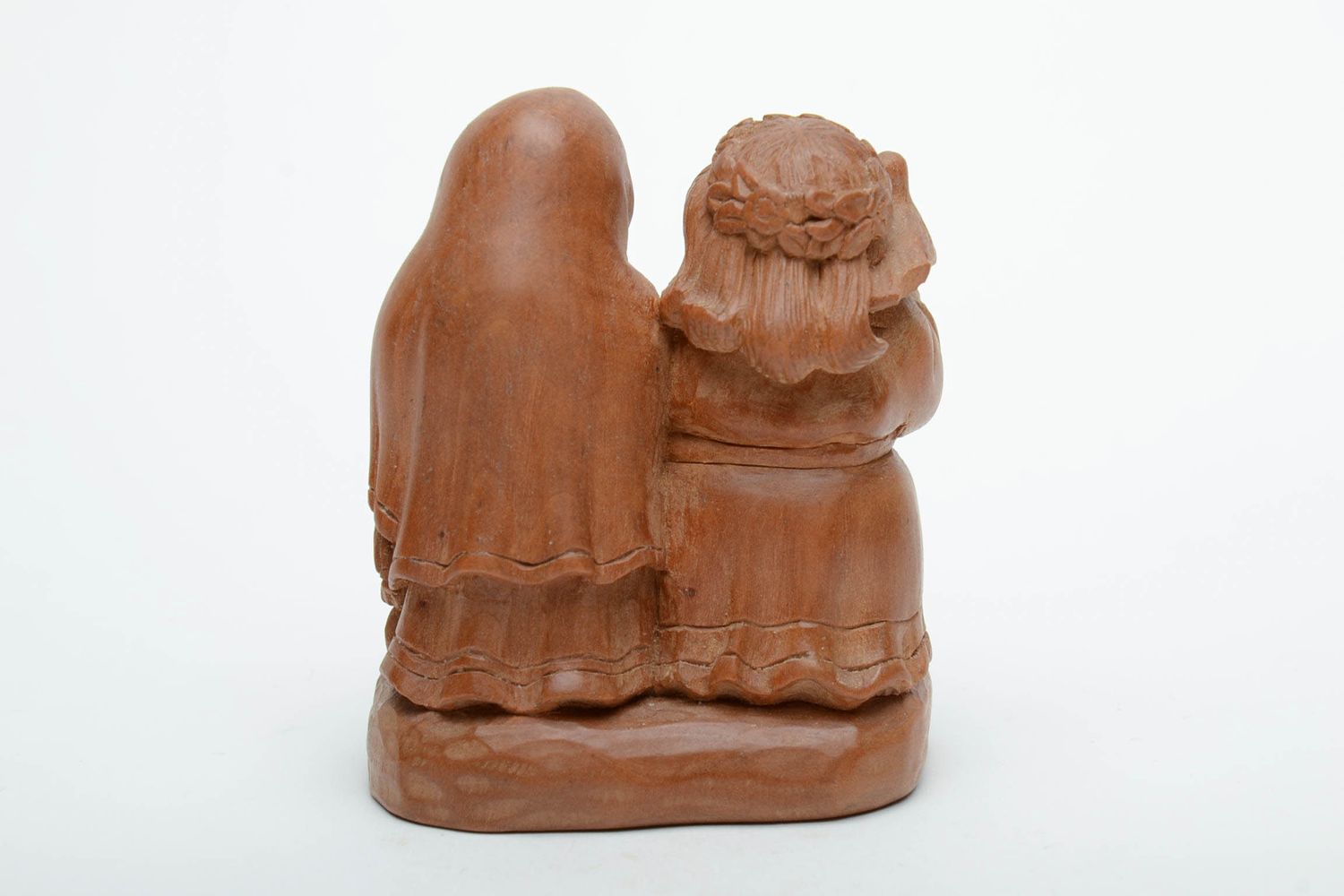 Handmade figurine made of pear wood photo 3