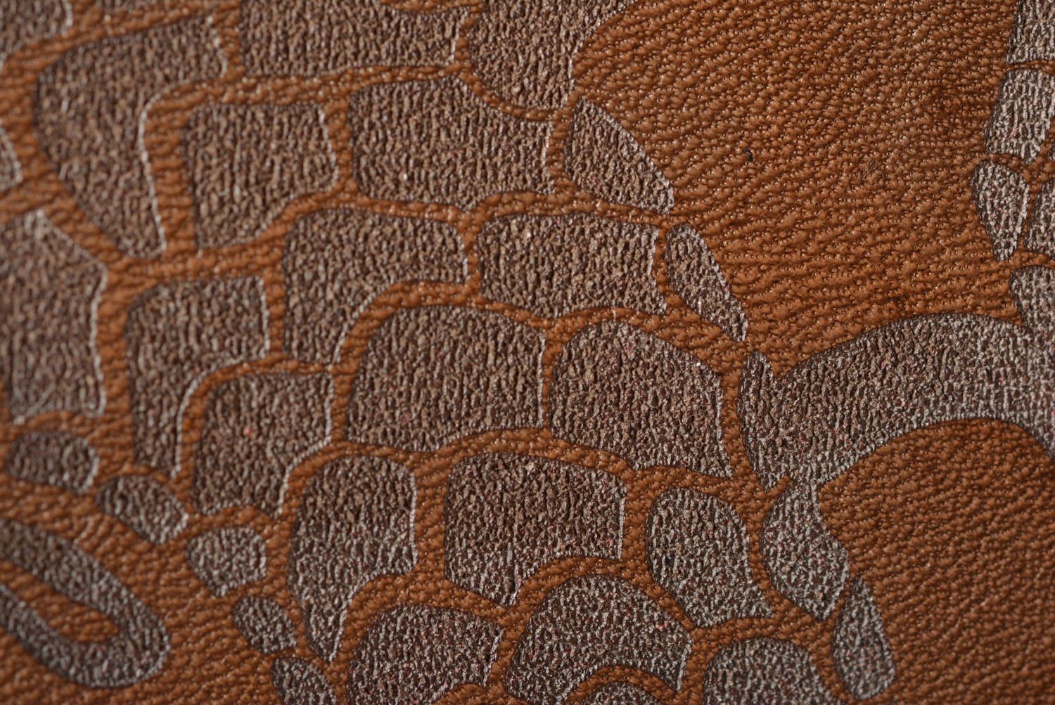 Portefeuille en cuir fait main Maroquinerie Cadeau original marron design photo 5