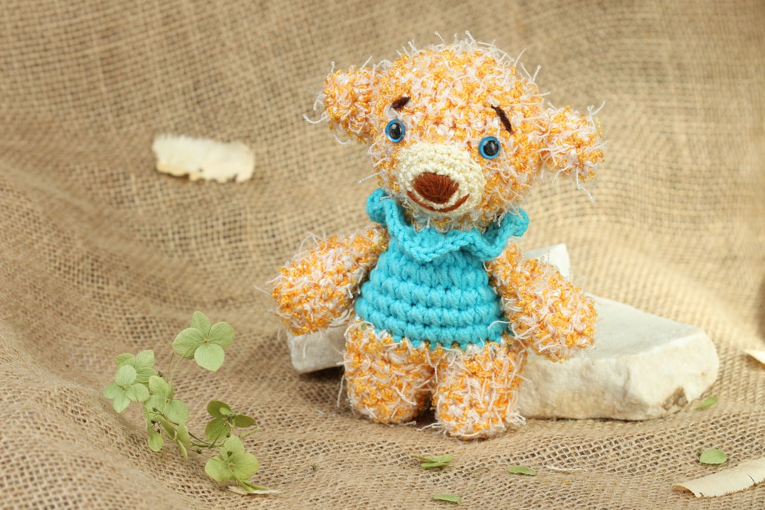 Homemade crochet toy Little Bear photo 5
