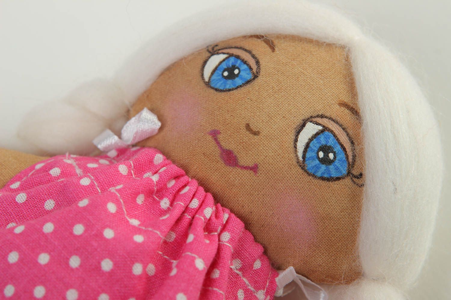 Кукла ручной работы авторская кукла расписная тряпичная кукла кофейная фото 1