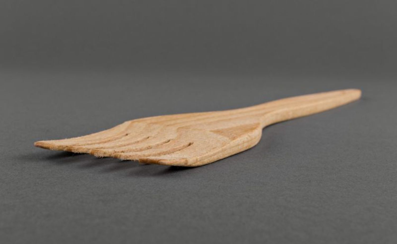 Деревянная лопатка-вилка кухонная фото 4
