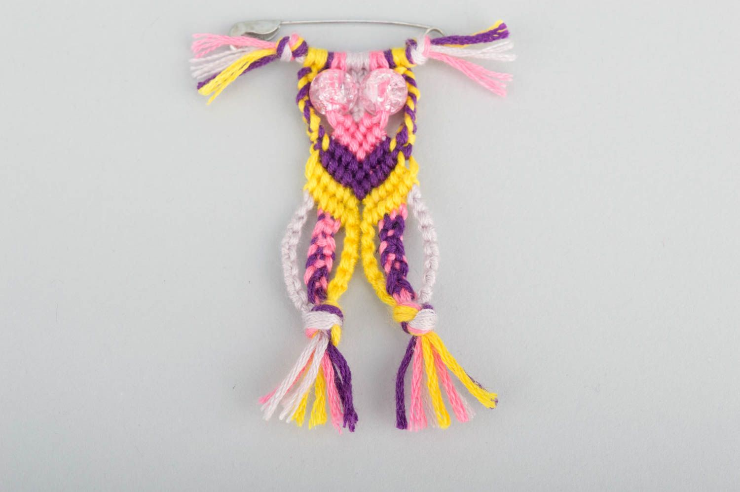Beautiful handmade woven brooch macrame ideas textile jewelry designs gift ideas photo 4