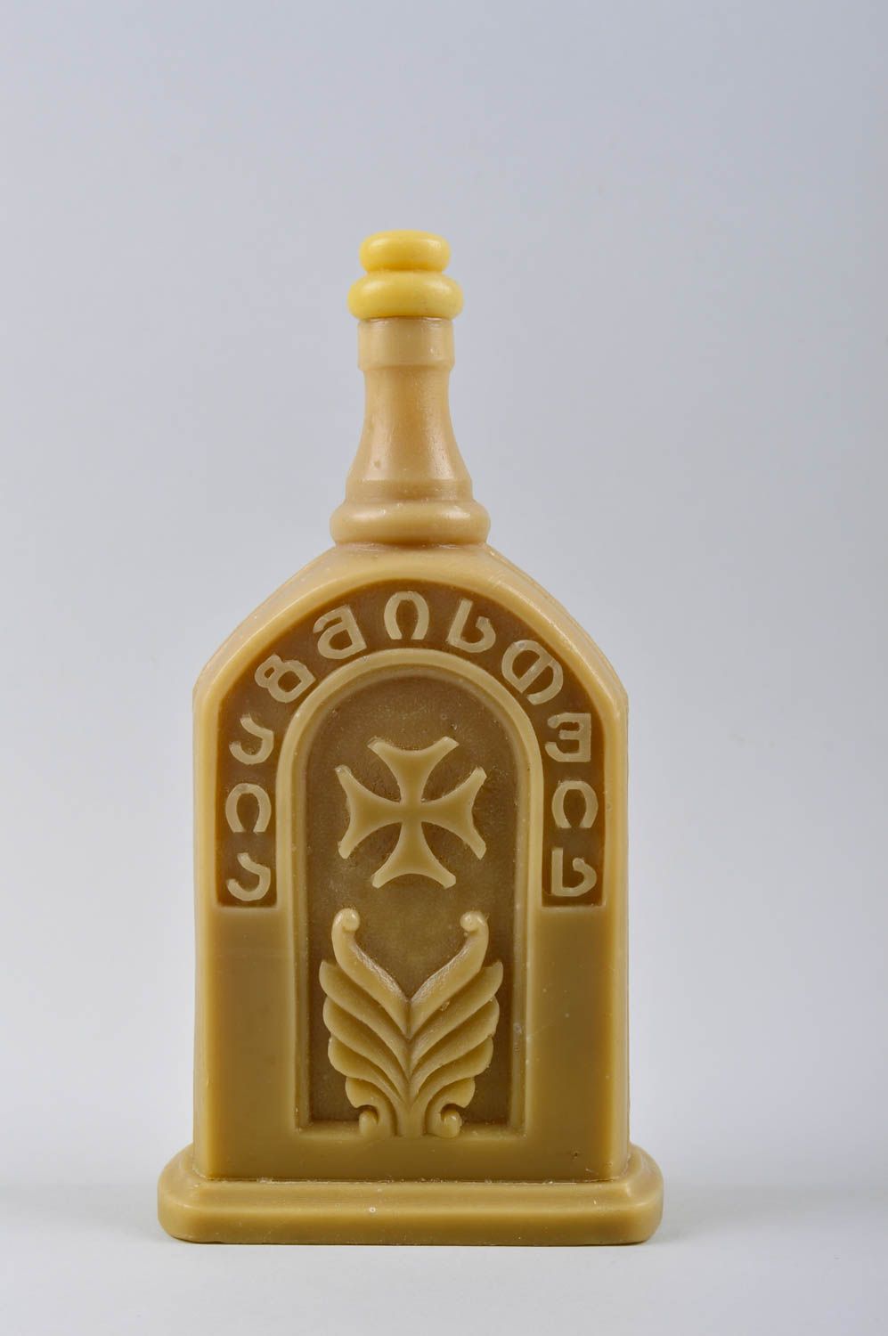 Bottle for holy water decorative bottle made of beeswax present for believer photo 4