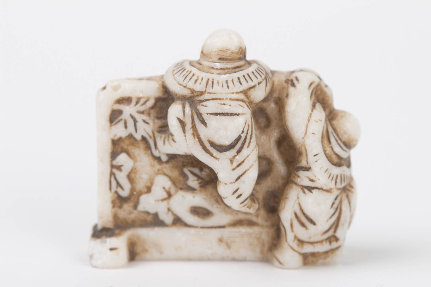 Статуэтка из полимерной смолы и мраморной крошки ручной работы Мальчики Карако фото 4