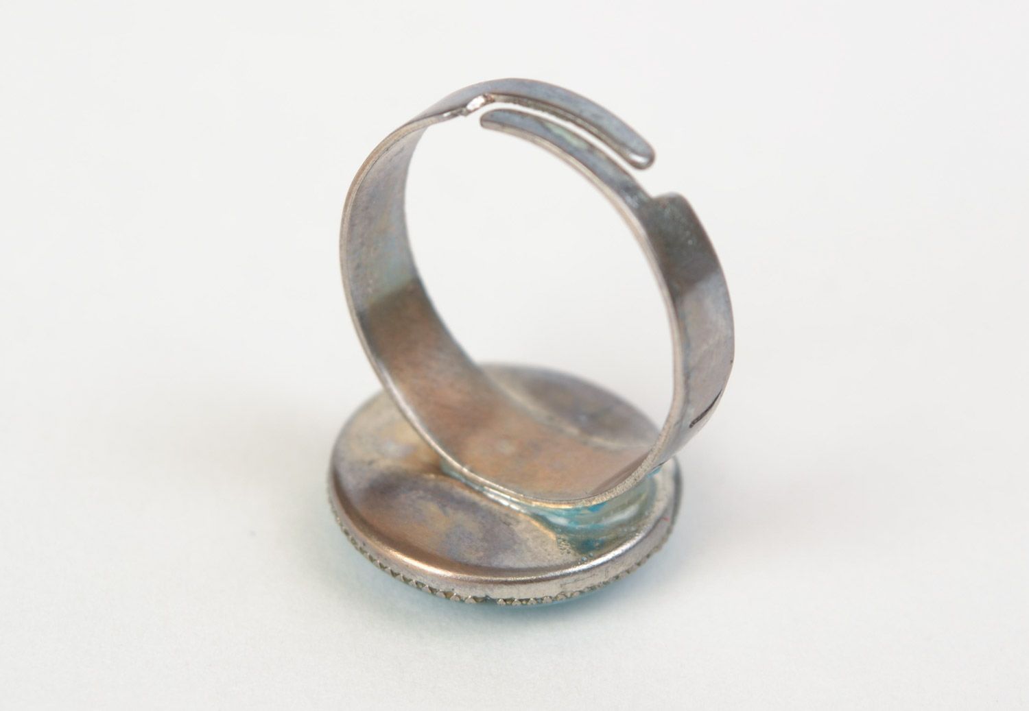 Anello da donna fatto a mano anello di metallo bello accessorio originale
 foto 5