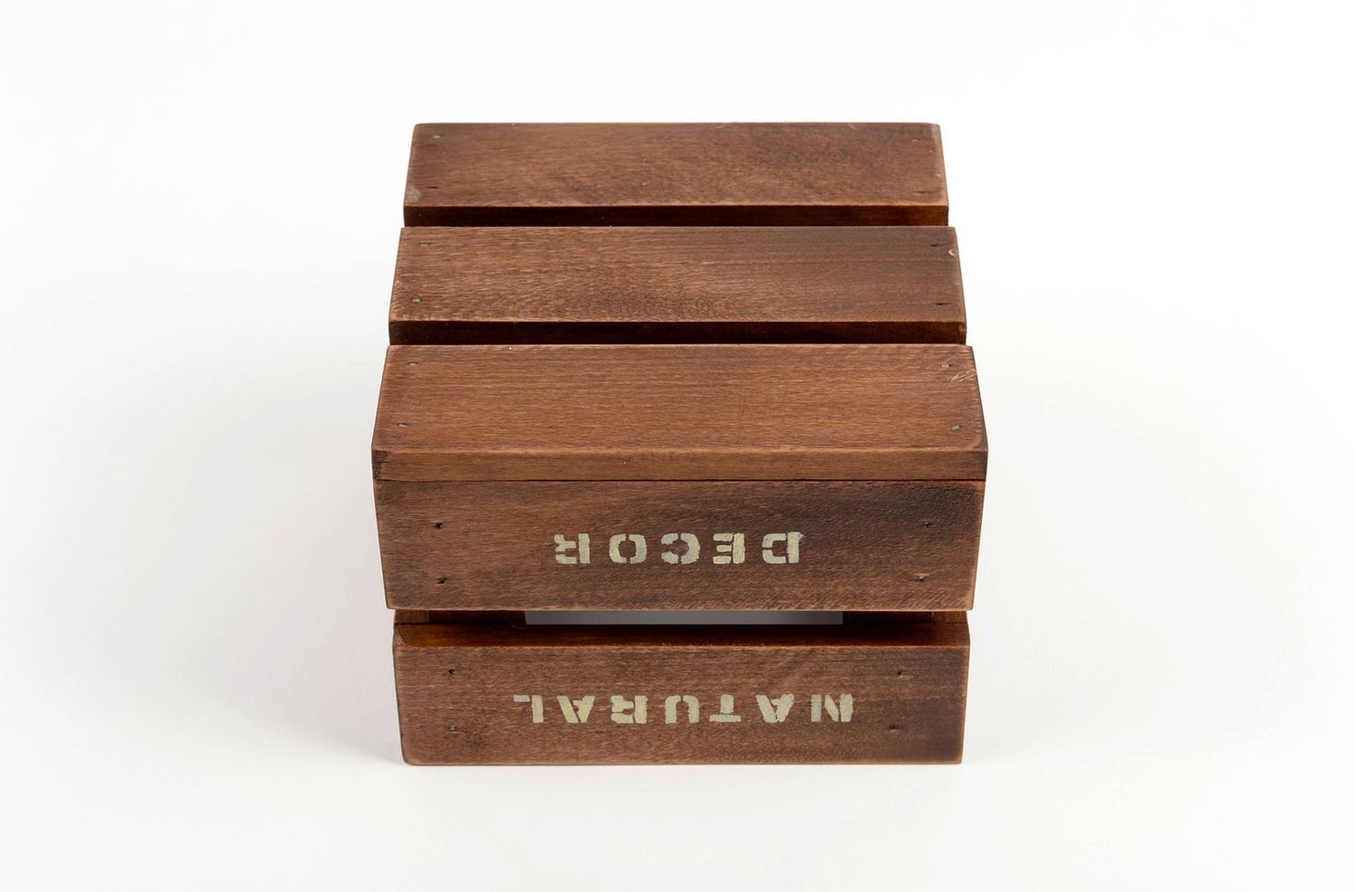 Ящик из дерева ручной работы украшение для дома деревянный ящик декоративный фото 4