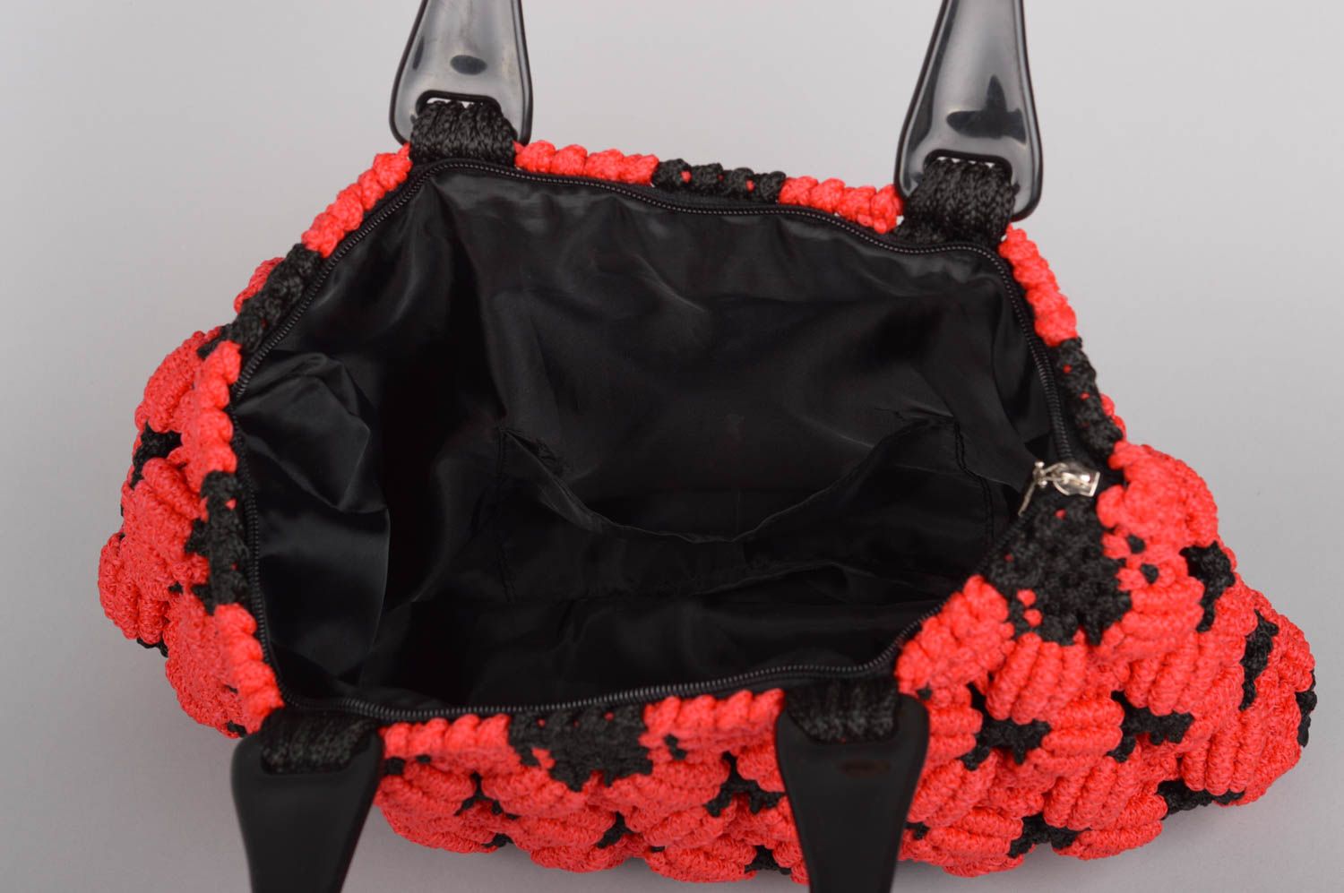 Bolso hecho a mano con amapolas regalo para mujeres accesorio de moda foto 3
