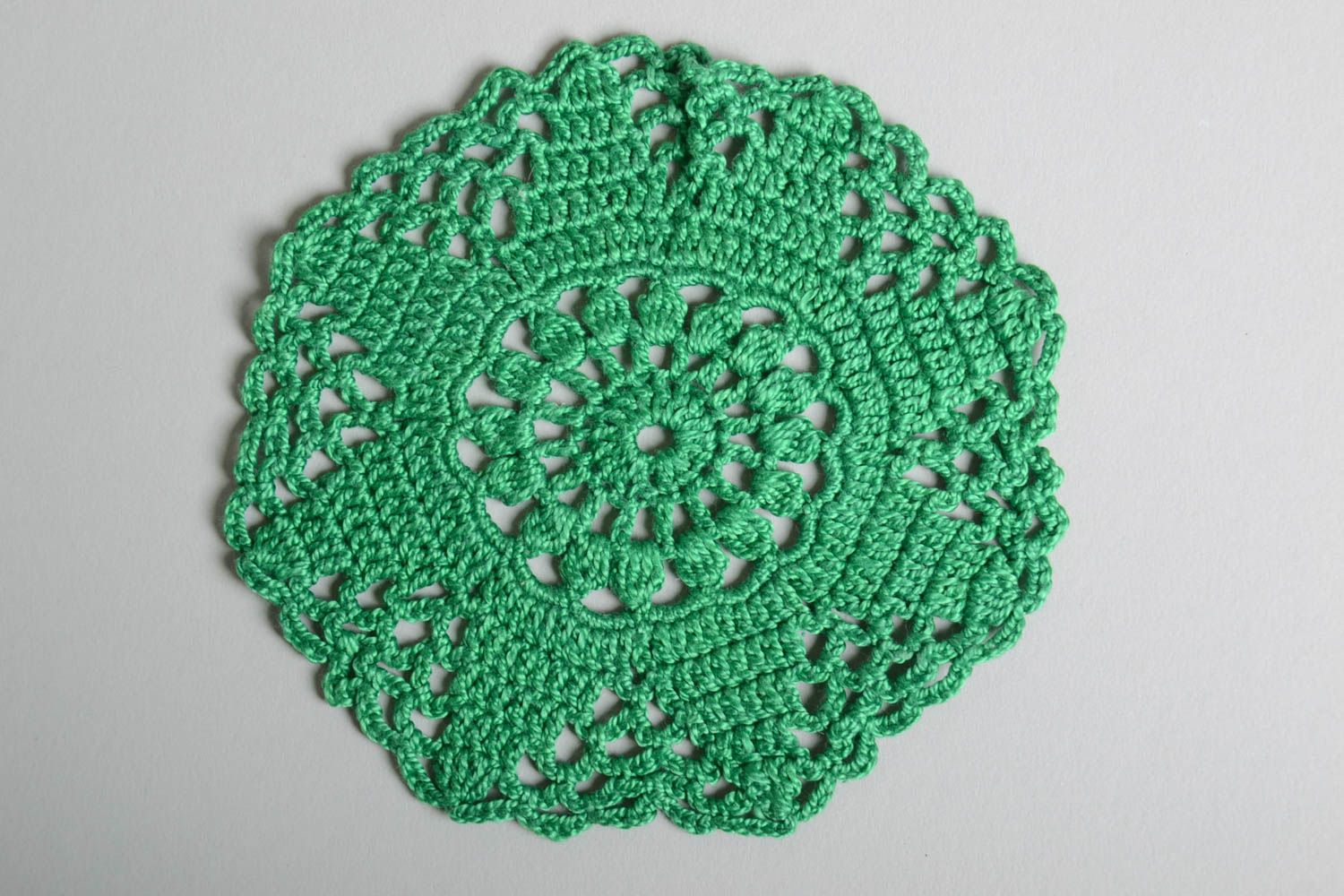 Crocheted handmade napkin designer home decor small napkin kitchen textile photo 5