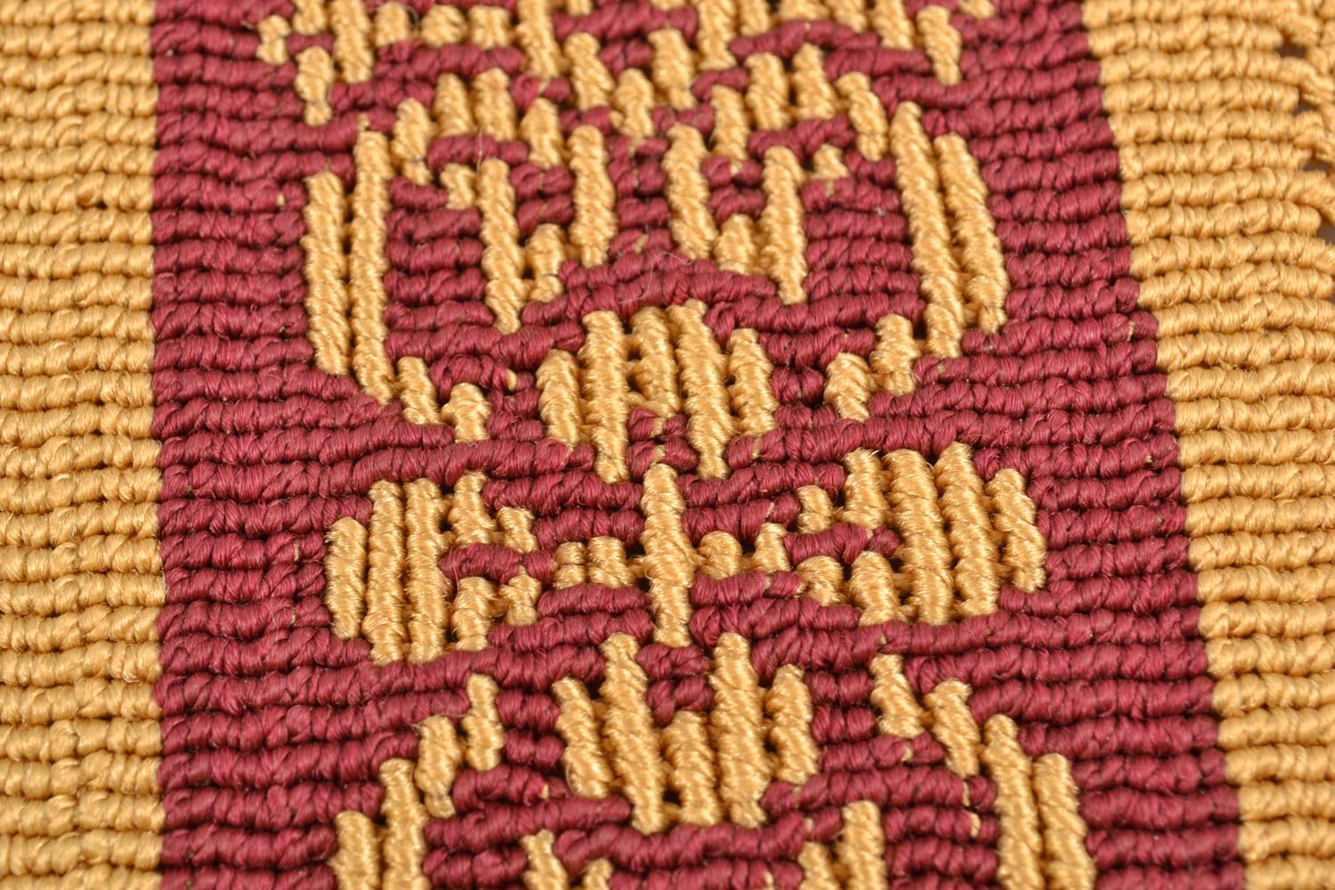 Handmade woven tablecloth photo 2