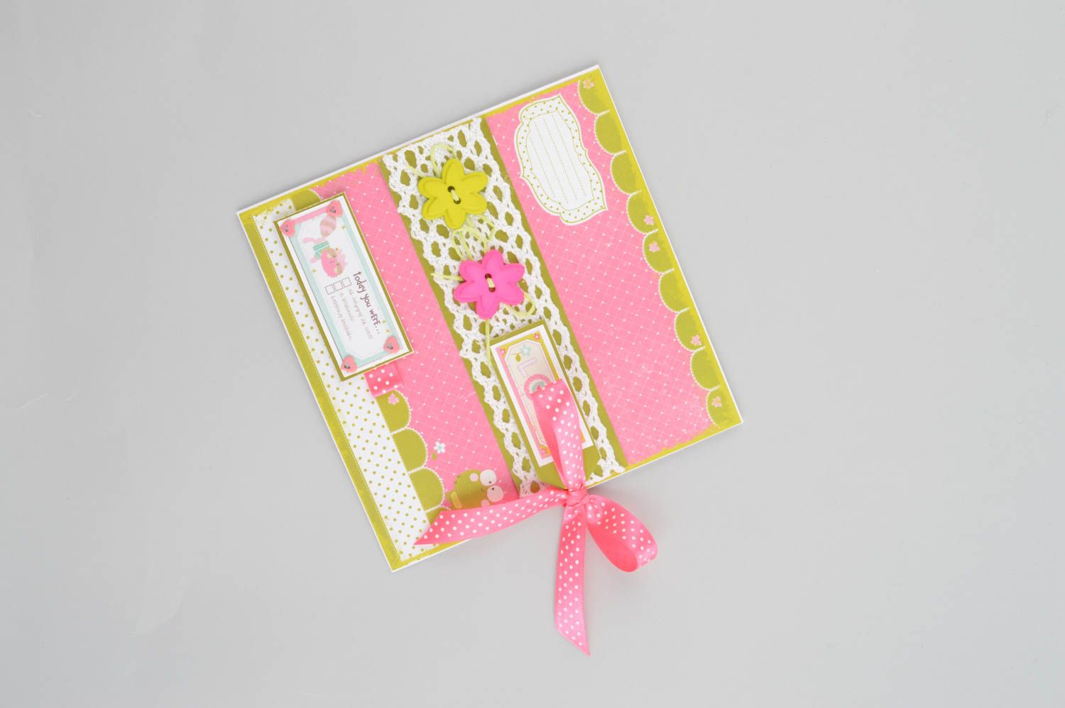 Handmade CD Hülle aus Papier kreatives Geschenk schöne Verpackung rosa foto 5