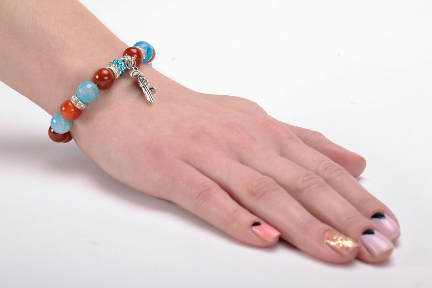 Women's bracelet with natural stones photo 5