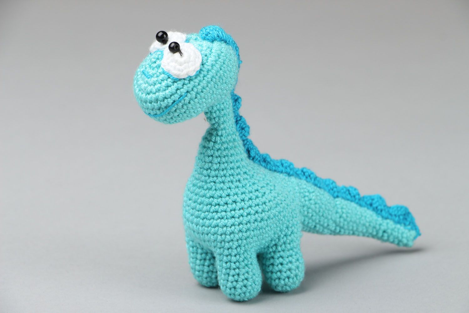Вязаная игрушка Динозавр фото 2