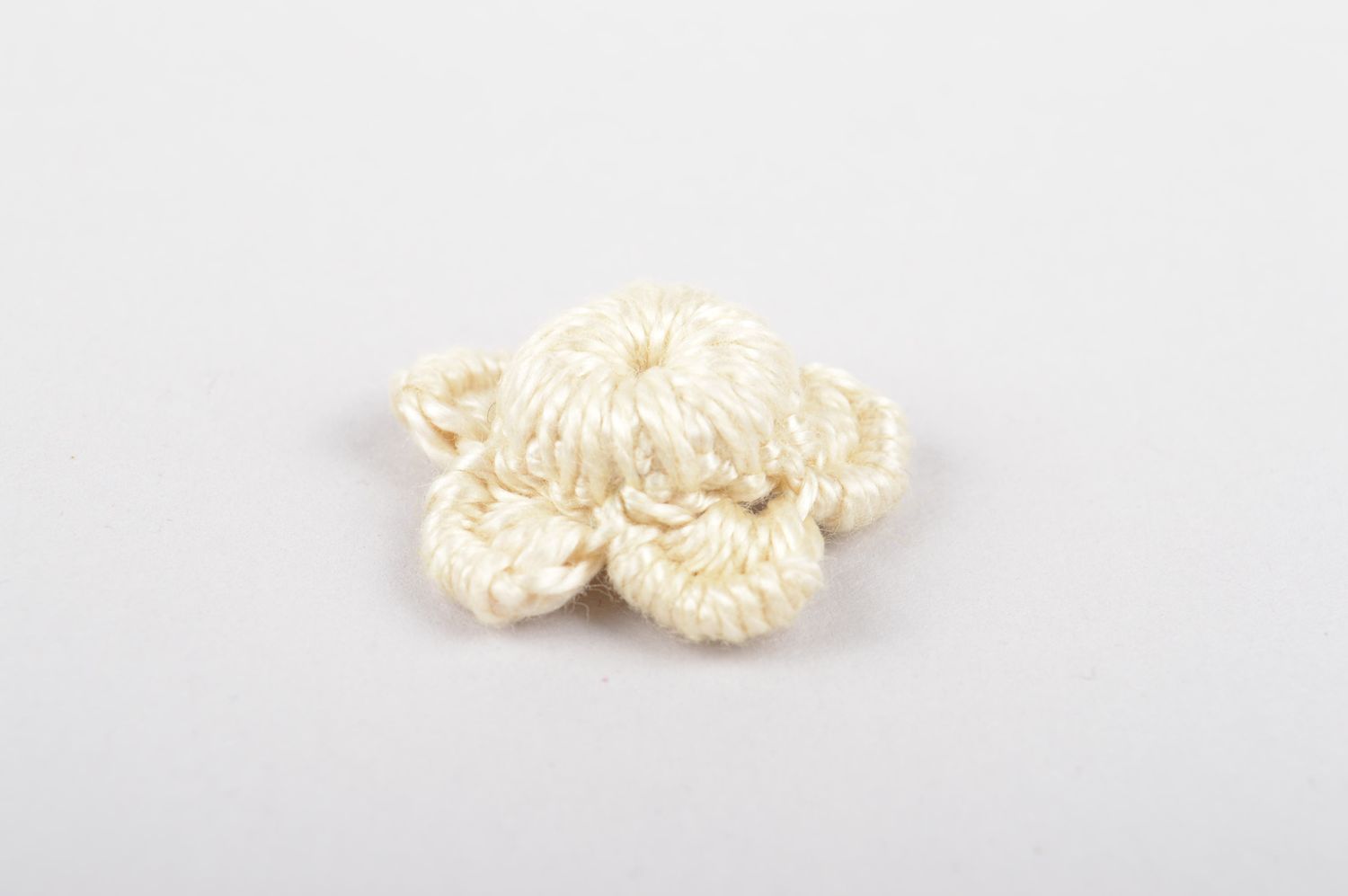 Fleur tricot fait main Fourniture bijoux petite en coton Loisirs créatifs photo 3